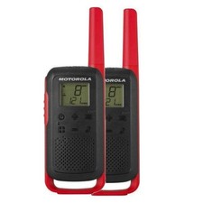2 x Motorola T62 Two Way Radio Walkie Talkie Red 8KM PMR446 Twin 