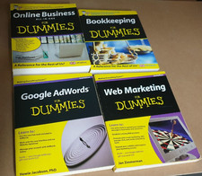4x Job Lot For Dummies Online Business All-in-One Bookkeeping AdWords Marketing