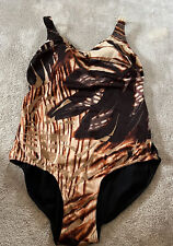 Swimming costume size 16 40B TRIUMPH brown Supportive Cups