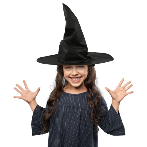 Halloween black witch hat - witch,