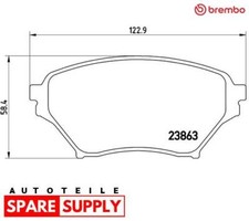 BRAKE PAD SET, DISC BRAKE FOR