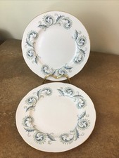 Vintage Pair of Royal Standard 'Garland' Starter or Dessert Plates, 20.5cm
