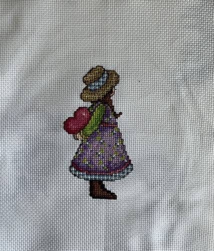 Completed cross stich tapestry - cross,
