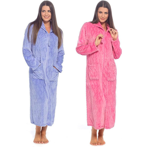 Women robes flannel fleece - women,