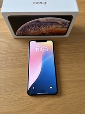 iPhone XS Max 64GB In Gold Good Used Condition Original Box No Accessories