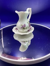 Vintage White Floral Porcelain