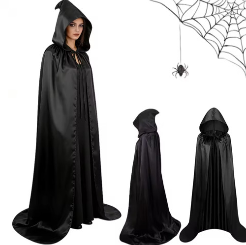 Halloween hooded cape cloak - hooded,