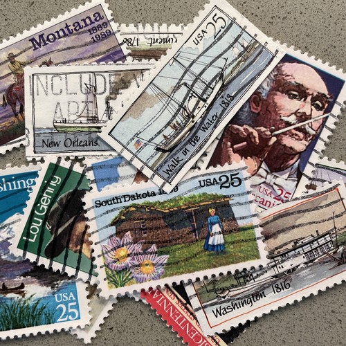 Vintage postage stamp lot - postage,
