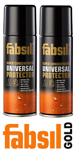 2 x FABSIL GOLD EXTRA STRENGTH SUPER CONCENTRATE UNIVERSAL PROTECTOR SPRAY 200ML