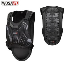 WOSAWE Adult Motorcycle Body Armor Vest MTB Bike EVA Reflective Protection Chest