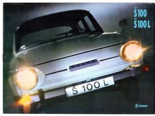 Skoda S100 & S100 L Saloon 1971 UK Market Sales Brochure