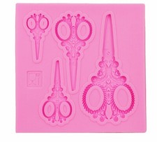 Scissors silicone mould for