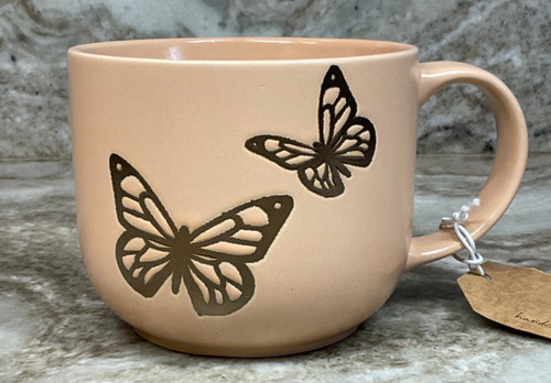 Large coffee mug peach - large,