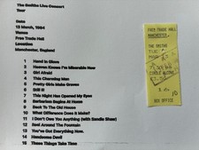 The Smiths Original Genuine Concert ticket Stub Manchester Free Trade Hall 1984.