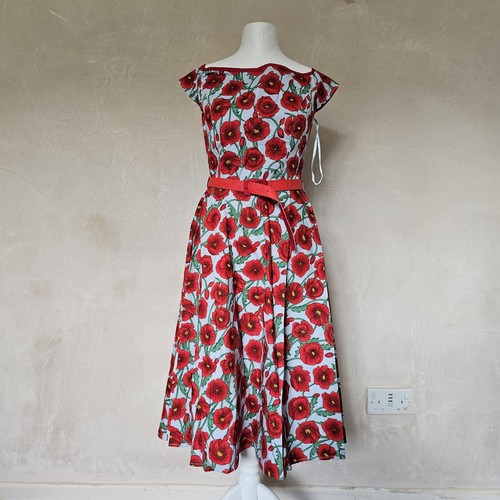 Hell bunny poppy print - print, 50s