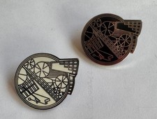 Eduardo Paolozzi enamel brooches