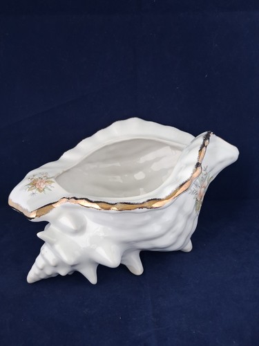 Vintage ceramic conch shell - vintage,