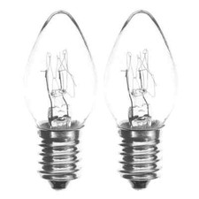 EVEREADY Night Light Bulbs E12 SES 7W Warm White 2200K – 2 Pack | C7 Small Screw