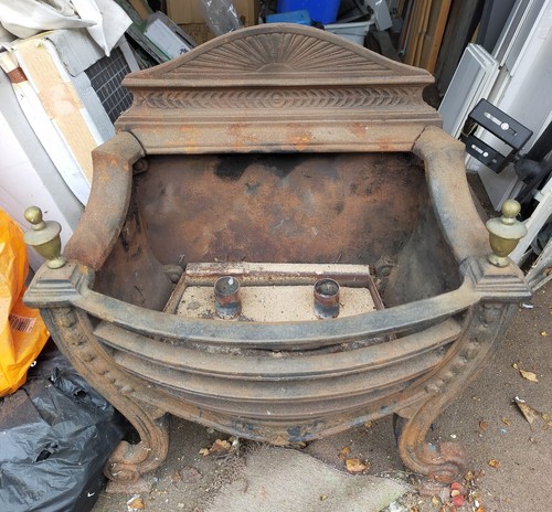 Cast iron grate with - cast,