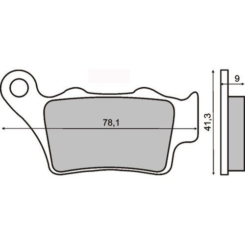 Pair brake pads sintered - pair,
