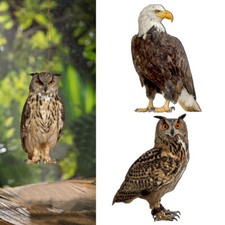 Owl Decoy Bird Deterrent Devices Scare Birds Away Pigeon Repellent For Garden