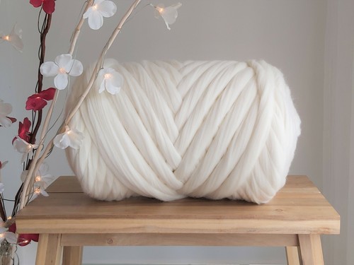 Off white merino wool tops - off,