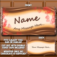 Chocolate Bar Wrapper fits Galaxy Christmas Xmas Eve Box Lapland Secret Santa