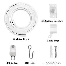 3.5M-5M PVC Bendable Flexible Curtain Track Bay/Straight Windows Ceiling Rail