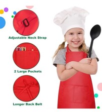 Children’s Red Cotton Apron