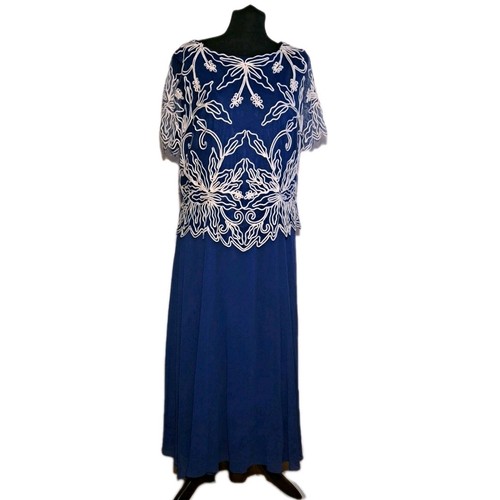 Nightingales navy blue white - navy, /