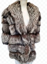 Real silver fox Fur lady's