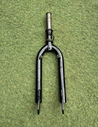 Black steel bmx forks - forks, with