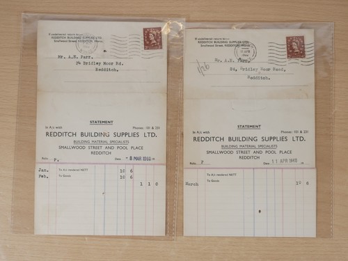 1960 redditch business letters - business,