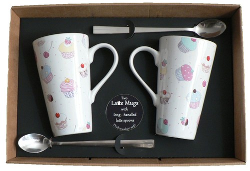 Cupcake latte mugs - latte,