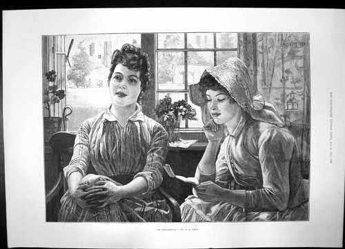 Antique print confidence a - antique,