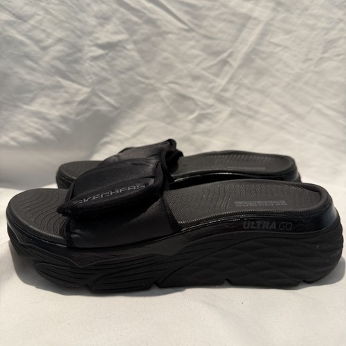 Skechers black slide - black, sandals