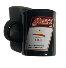 Vintage Mars Olympic Summer Games Barcelona 1992 Official Ceramic Mug Cup