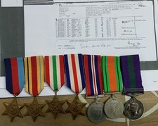 WW2  group of 7 medals GSM