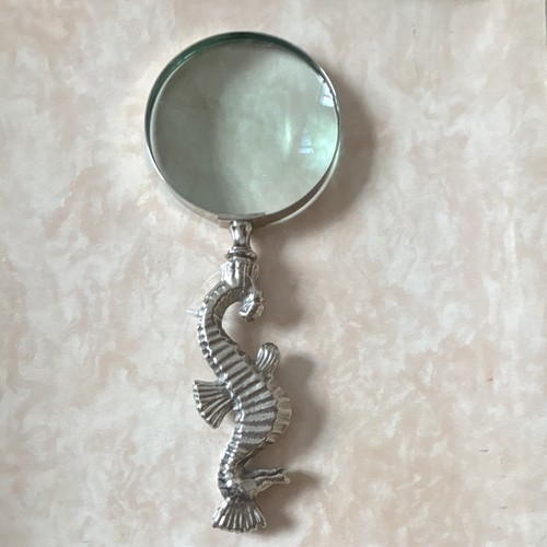 Seahorse handle silver - handle, silver-tone
