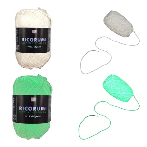 Ricorumi glow the dark yarn - glow,
