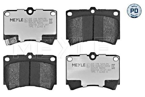 Front disc brake pad - disc, set