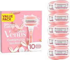 Gillette Venus Comfortglide Spa Breeze Women's Razor Blade Refills, Pack of 10