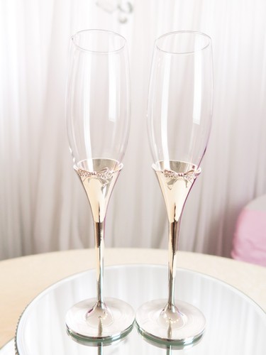 Silver flat bow detail - silver,