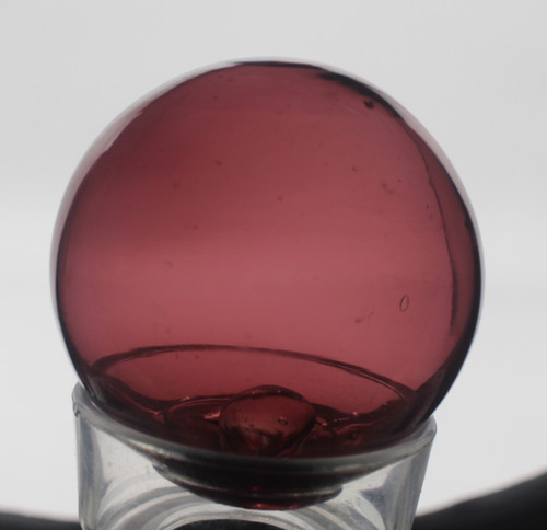 Vtg blown glass fishing - blown, float