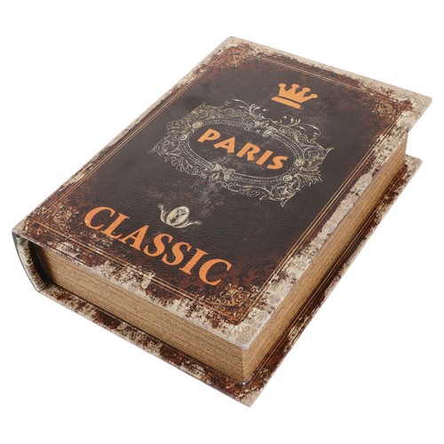 Wooden book shaped - storage, box