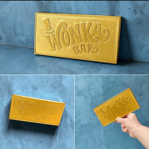 Willy wonka chocolate bar prop - wonka,