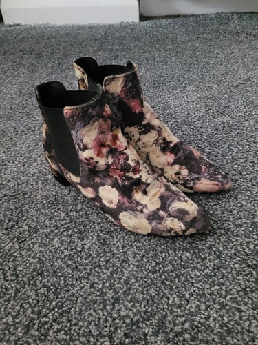 Topshop velvet floral ankle - topshop,