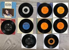 9 x Elvis Presley 7" vinyl