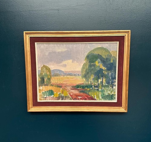 Original swedish oil canvas - oil, on