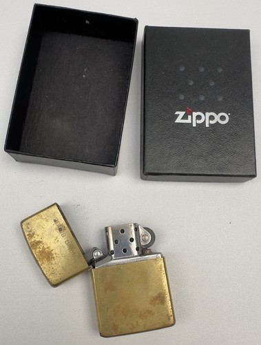Vintage zippo solid brass - vintage,